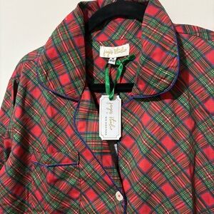Jaye’s Studio Sleepwear Red Plaid Nightgown